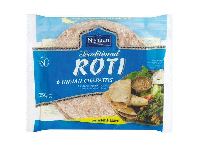 Roti tradizionale indiano - Nishaan 350 g. (6 chapati)